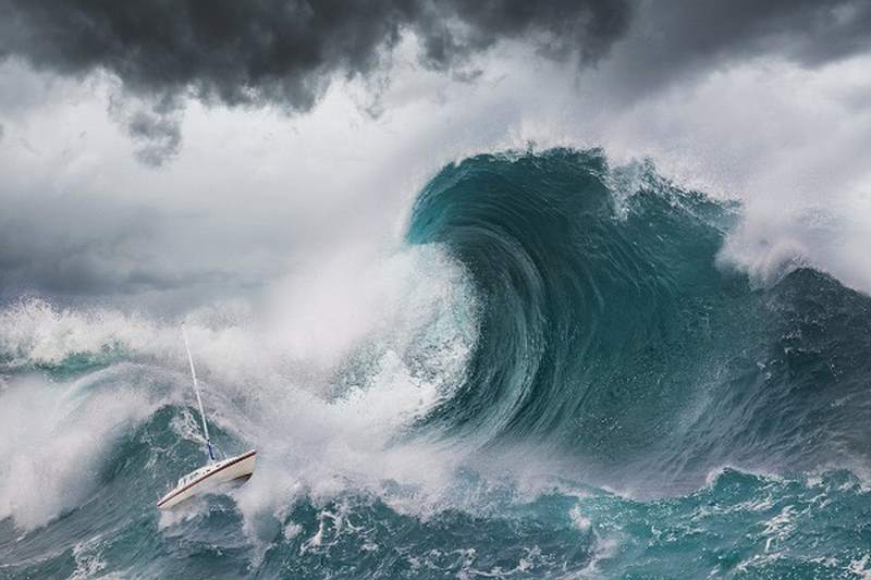Mộng thấy sóng thần mang lại nhiều con số may mắn